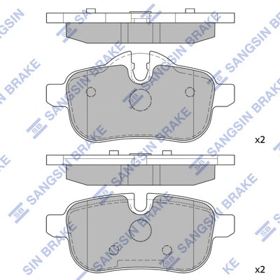 Brake Pad Set, disc brake (SP1942)