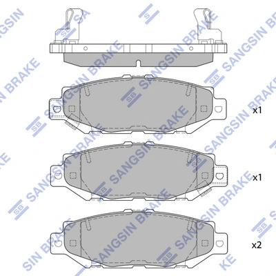 Brake Pad Set, disc brake (SP1432)