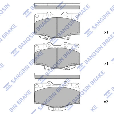Brake Pad Set, disc brake (SP1420)