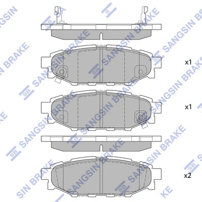 Brake Pad Set, disc brake (SP2118)