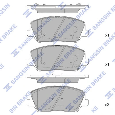 Brake Pad Set, disc brake (SP1720)