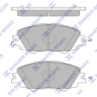 Brake Pad Set, disc brake (SP4340)