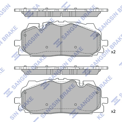 Brake Pad Set, disc brake (SP4117)