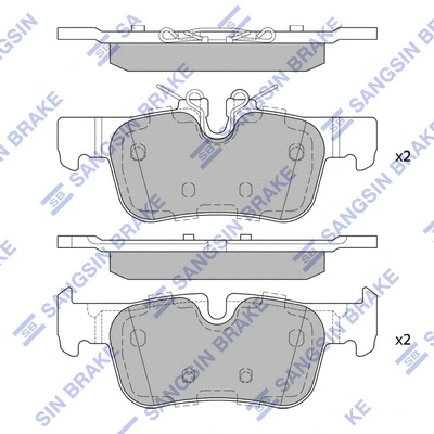 Brake Pad Set, disc brake (SP4066)