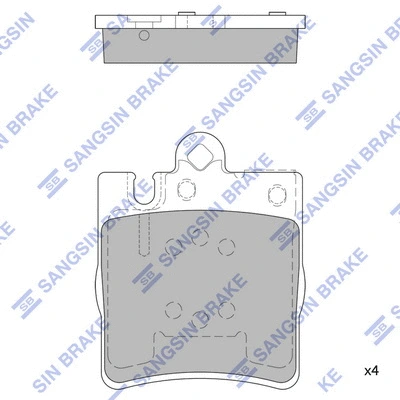 Brake Pad Set, disc brake (SP1089A)