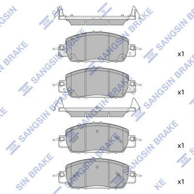 Brake Pad Set, disc brake (SP1912)