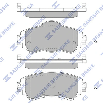 Brake Pad Set, disc brake (SP1829)