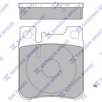 Brake Pad Set, disc brake (SP1795)