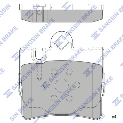 Brake Pad Set, disc brake (SP2192)