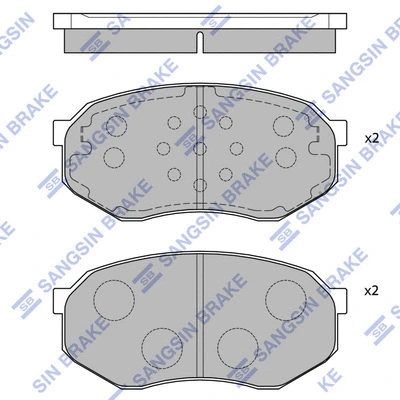 Brake Pad Set, disc brake (SP1060-F)