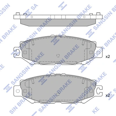 Brake Pad Set, disc brake (SP4160)