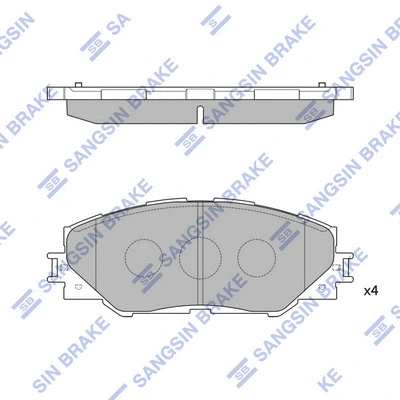 Brake Pad Set, disc brake (SP2138)