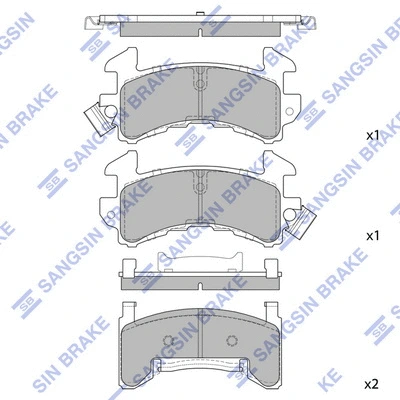 Brake Pad Set, disc brake (SP1279)