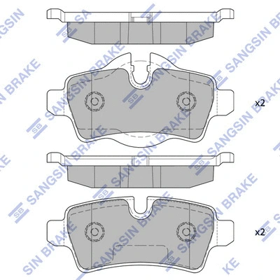 Brake Pad Set, disc brake (SP2246)