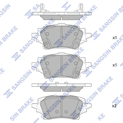 Brake Pad Set, disc brake (SP4339)