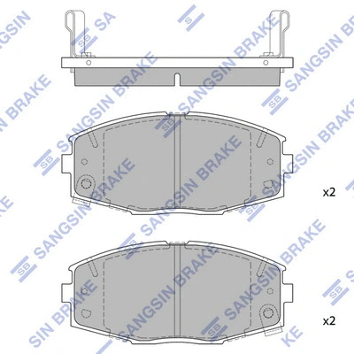 Brake Pad Set, disc brake (SP1429)
