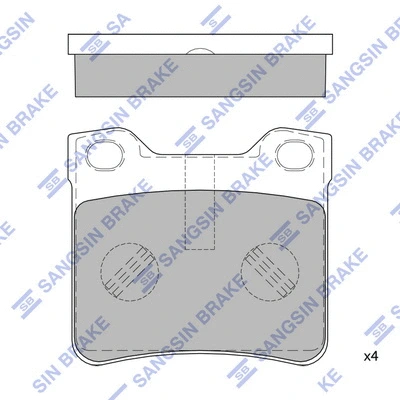 Brake Pad Set, disc brake (SP4267)