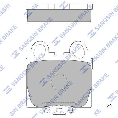 Brake Pad Set, disc brake (SP1554)