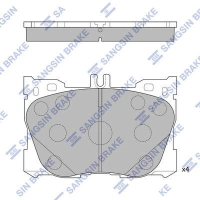 Brake Pad Set, disc brake (SP1871)