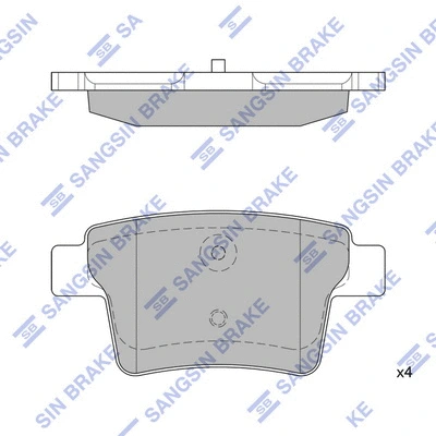 Brake Pad Set, disc brake (SP2095)