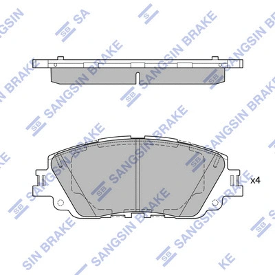 Brake Pad Set, disc brake (SP4275)