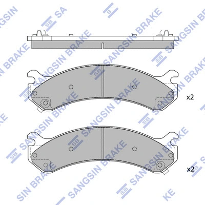 Brake Pad Set, disc brake (SP1309)