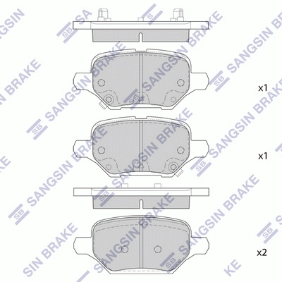 Brake Pad Set, disc brake (SP4311)