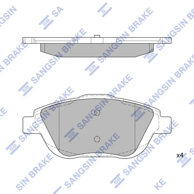 Brake Pad Set, disc brake (SP1880)