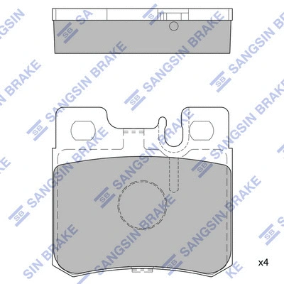 Brake Pad Set, disc brake (SP1921)