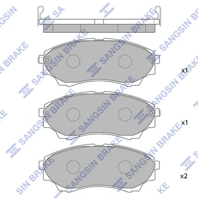 Brake Pad Set, disc brake (SP1479)