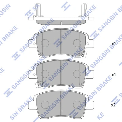 Brake Pad Set, disc brake (SP4217)