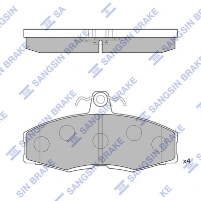 Brake Pad Set, disc brake (SP1028)