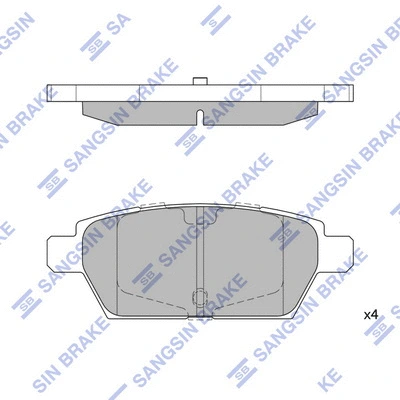 Brake Pad Set, disc brake (SP1476)