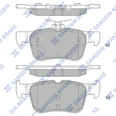 Brake Pad Set, disc brake (SP1919)