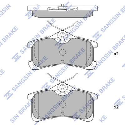 Brake Pad Set, disc brake (SP1575)