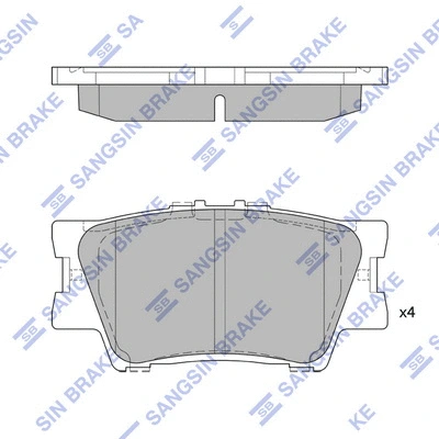 Brake Pad Set, disc brake (SP2081)