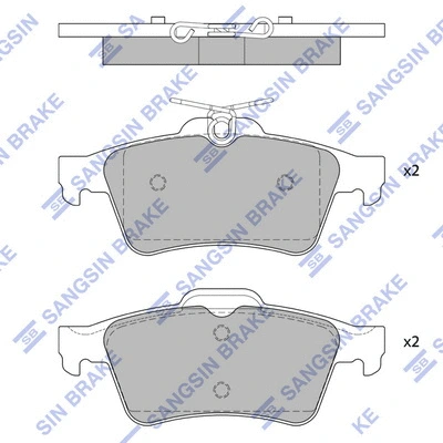 Brake Pad Set, disc brake (SP4254)