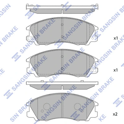 Brake Pad Set, disc brake (SP1097)