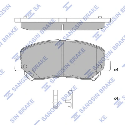 Brake Pad Set, disc brake (SP4322)