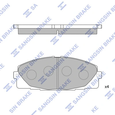 Brake Pad Set, disc brake (SP1376)