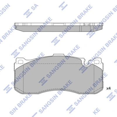 Brake Pad Set, disc brake (SP1791)