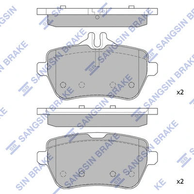 Brake Pad Set, disc brake (SP1964)