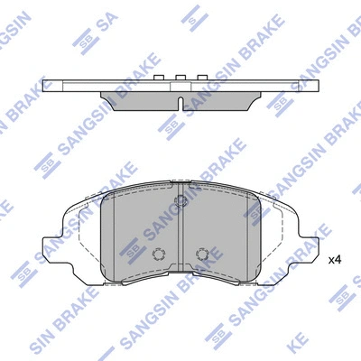 Brake Pad Set, disc brake (SP4276)