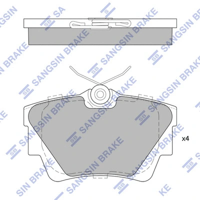Brake Pad Set, disc brake (SP1742)