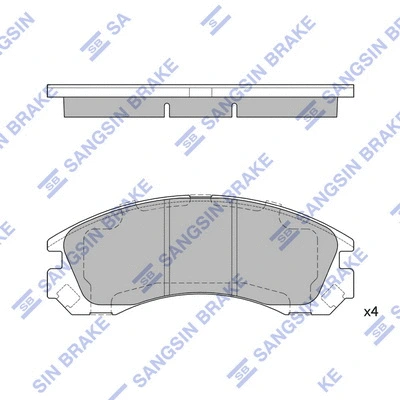 Brake Pad Set, disc brake (SP1523)