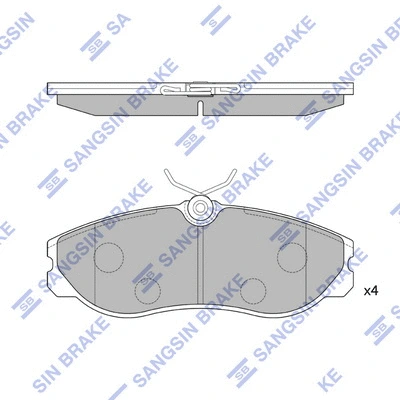Brake Pad Set, disc brake (SP1887)