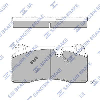 Brake Pad Set, disc brake (SP4541)