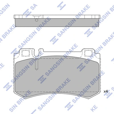 Brake Pad Set, disc brake (SP2188)