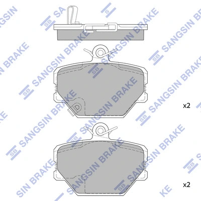 Brake Pad Set, disc brake (SP1674)
