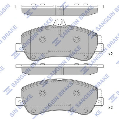 Brake Pad Set, disc brake (SP2330)